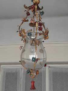 Lampe aus den 60er Jahren, 90 x 26 cm